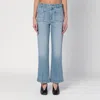 Victoria Beckham Light-wash Denim Jeans With A Distressed Effect