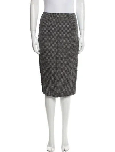 Pre-owned Victoria Beckham Linen Knee-length Skirt In Blue