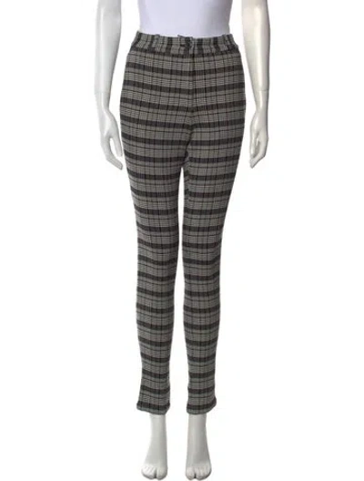 Pre-owned Victoria Beckham Linen Skinny Leg Pants W/ Tags In Black