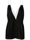 Victoria Beckham Lace Detail Cami Top In 黑色