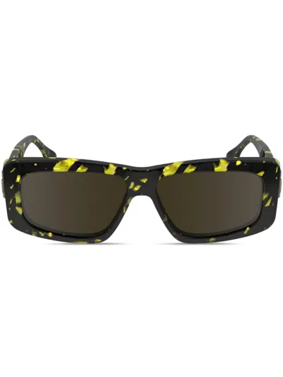 Victoria Beckham Link-embellished Sunglasses In Black