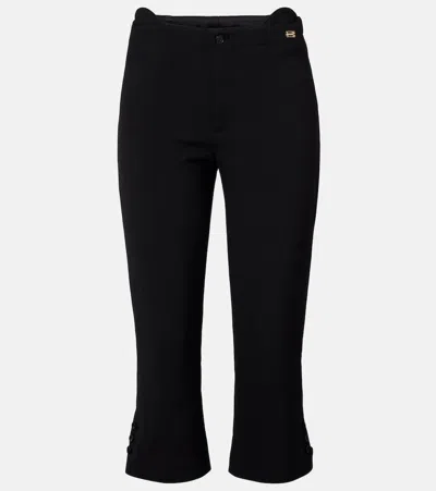 VICTORIA BECKHAM LOGO CAPRI PANTS