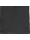 Victoria Beckham Logo-debossed Leather Scarf In Black