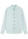 Victoria Beckham Logo Denim Shirt