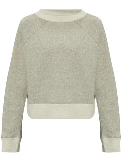 Victoria Beckham Crewneck Sweatshirt Raglan Sleeves In Nude