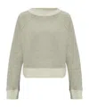 Victoria Beckham Crewneck Sweatshirt Raglan Sleeves In Nude