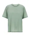 Victoria Beckham Logo Embroidered Crewneck T-shirt In Green