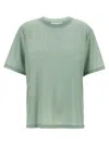 Victoria Beckham Logo Embroidered Crewneck T-shirt In Green
