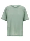 Victoria Beckham Logo Embroidered Crewneck T-shirt In Green