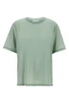 Victoria Beckham Logo Embroidered Crewneck T-shirt In Green