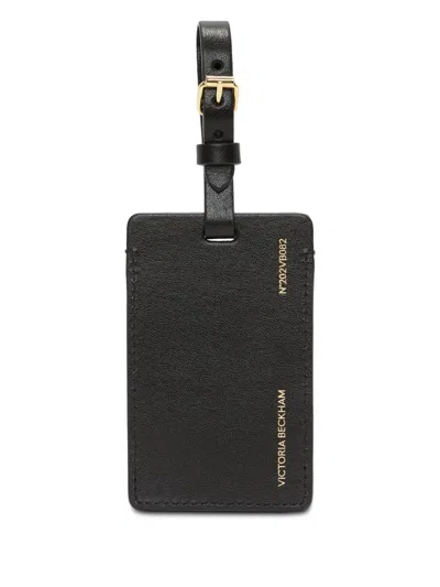 Victoria Beckham Logo Luggage Tag In Black