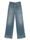 VICTORIA BECKHAM LOGO-PATCH JEANS