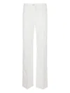 Victoria Beckham Womens Washed White Alina Flared-leg Denim Jeans In White