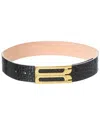 Victoria Beckham Jumbo Frame Belt In Black