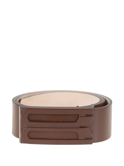 Victoria Beckham Logo-plaque Leather Belt