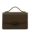 Victoria Beckham Mini Bag With Top Handle And Adjustable Strap In Brown