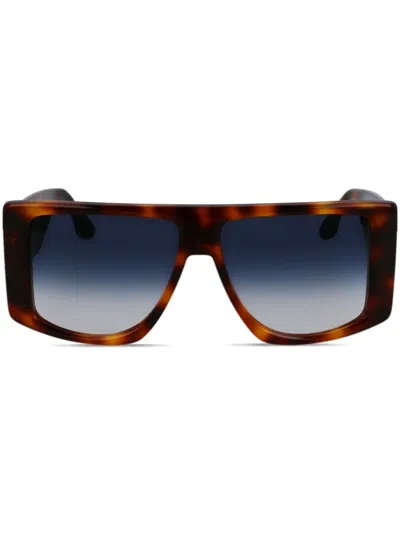 VICTORIA BECKHAM LOGO-PLAQUE SUNGLASSES