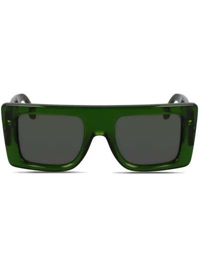 VICTORIA BECKHAM LOGO-PLAQUE SUNGLASSES