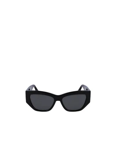 Victoria Beckham Logo Sunglasses In Black
