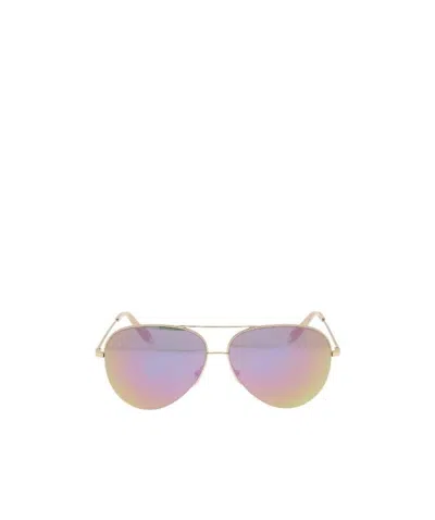 Victoria Beckham Logo Sunglasses In Nude | ModeSens