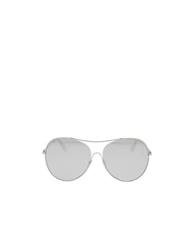 Victoria Beckham Logo Sunglasses In White