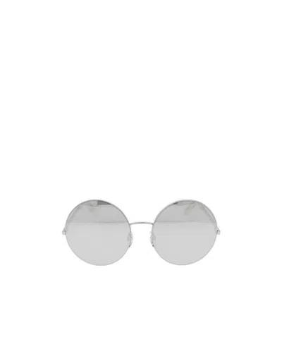 Victoria Beckham Round Frame Sunglasses In Grey