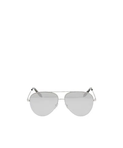 Victoria Beckham Logo Sunglasses In Gray