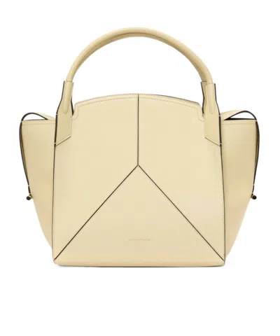 Victoria Beckham Logo Tote Bag In Beige