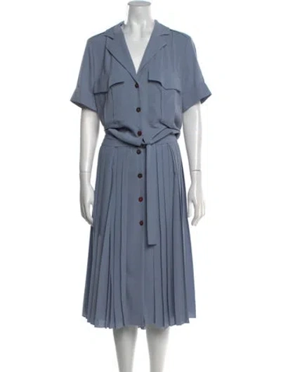 Pre-owned Victoria Beckham Long Dress In Blue