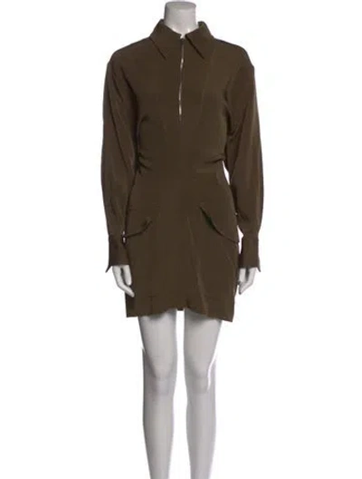 Pre-owned Victoria Beckham Long Dress In Green