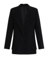 Victoria Beckham Double-breasted Peak-lapel Jacket In Black