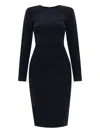 Victoria Beckham Long-sleeve Fitted T-shirt Dress