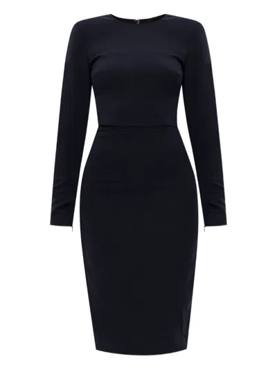 VICTORIA BECKHAM LONG-SLEEVE FITTED DRESS
