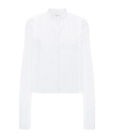 Victoria Beckham Long-sleeved Casual Jacket In White
