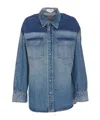 Victoria Beckham Women Camicia In Denim Schiarito In Blue