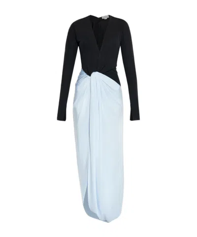 VICTORIA BECKHAM KNOT-DETAIL JERSEY GOWN