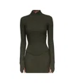 Victoria Beckham Ribbed-knit Wool Turtleneck Sweater In Black