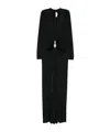 Victoria Beckham Crystal-embellished Stretch-satin Gown
