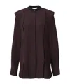 Victoria Beckham Soft Finish Blouse In Black