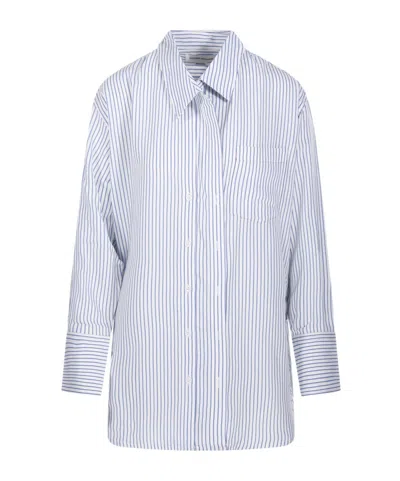 Victoria Beckham Long-sleeved Shirt In White