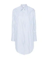 Victoria Beckham Yellow Chamomile Organic Cotton Wrap Front Blouse In White