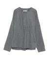 Victoria Beckham Long-sleeved Sweater In Gray
