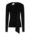 Victoria Beckham Long-sleeved Tops In Black