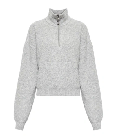 Victoria Beckham Long-sleeve Sweatshirt In Gray