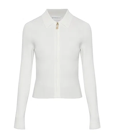 Victoria Beckham Long-sleeved Zip-up Cardigan In Animal Print