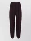 Victoria Beckham High-waisted Wide-leg Trousers With Pleated Details In Blue