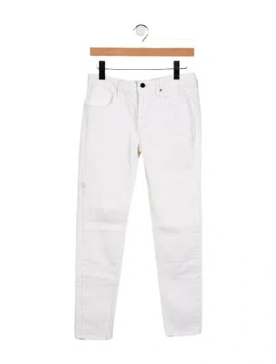 Pre-owned Victoria Beckham Low-rise Skinny Leg Jeans In White