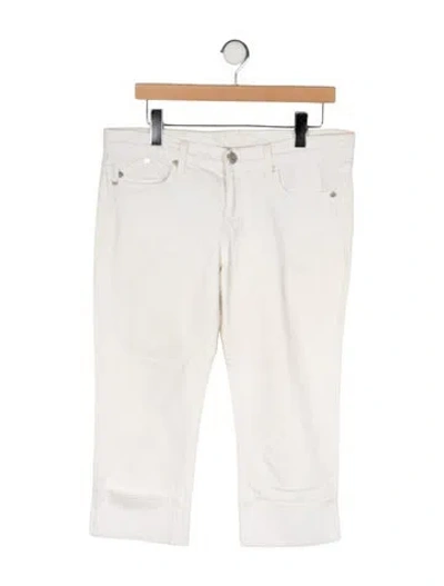 Pre-owned Victoria Beckham Low-rise Straight Leg Jeans In Neutral