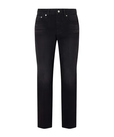 Victoria Beckham Low-rise Straight-leg Jeans In Black