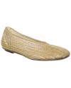 Victoria Beckham Lurex Mesh Ballet Flat In Neutral